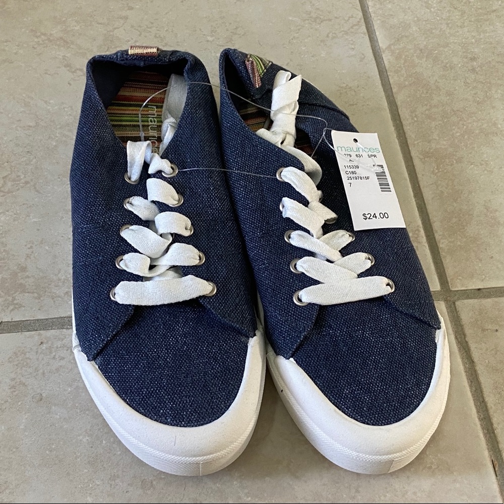 Blue Denim Slip On Shoes